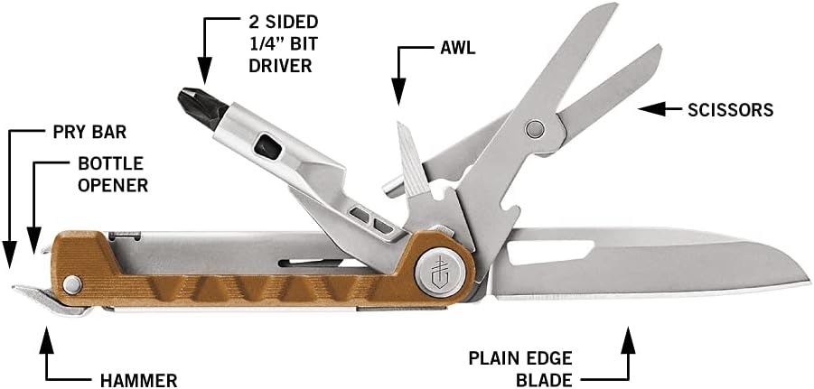 image:imageGerber Armbar Drive EDC Pocket Knife Multitool with Bottle Opener GoldGold Pack of 1