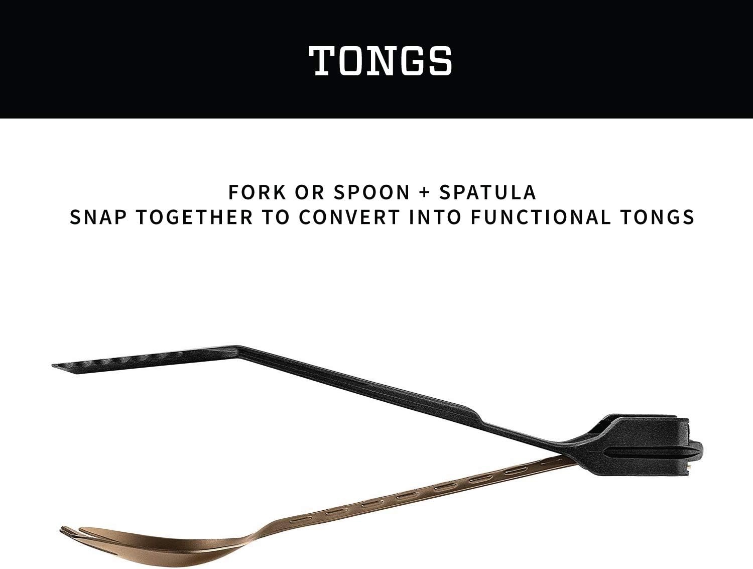 image:imageGerber ComplEAT Camping Cutlery Utensils Set Spoon Fork Burnt Bronze