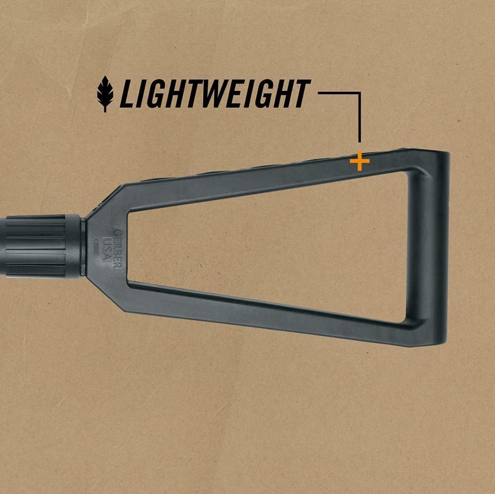 image:imageGerber ETool Tactical Folding Spade Camping Shovel w Serrated Edge BlackM