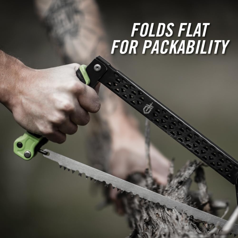 image:imageGerber Freescape Camp Saw Folding Hand Saw for Backpacking Hiking Camping Pruning and Bushcraft 12 Blade
