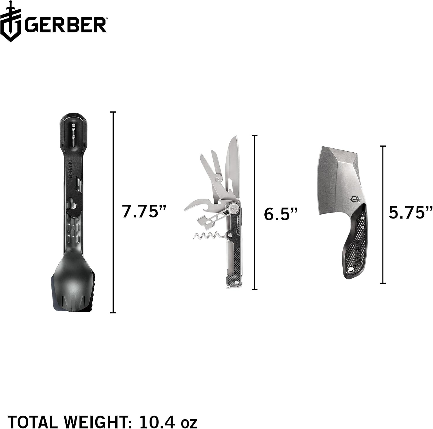 image:imageGerber Gear Around Camp Kit 3Piece Camp Kitchen Set Cleaver amp TongCamp Collection 1