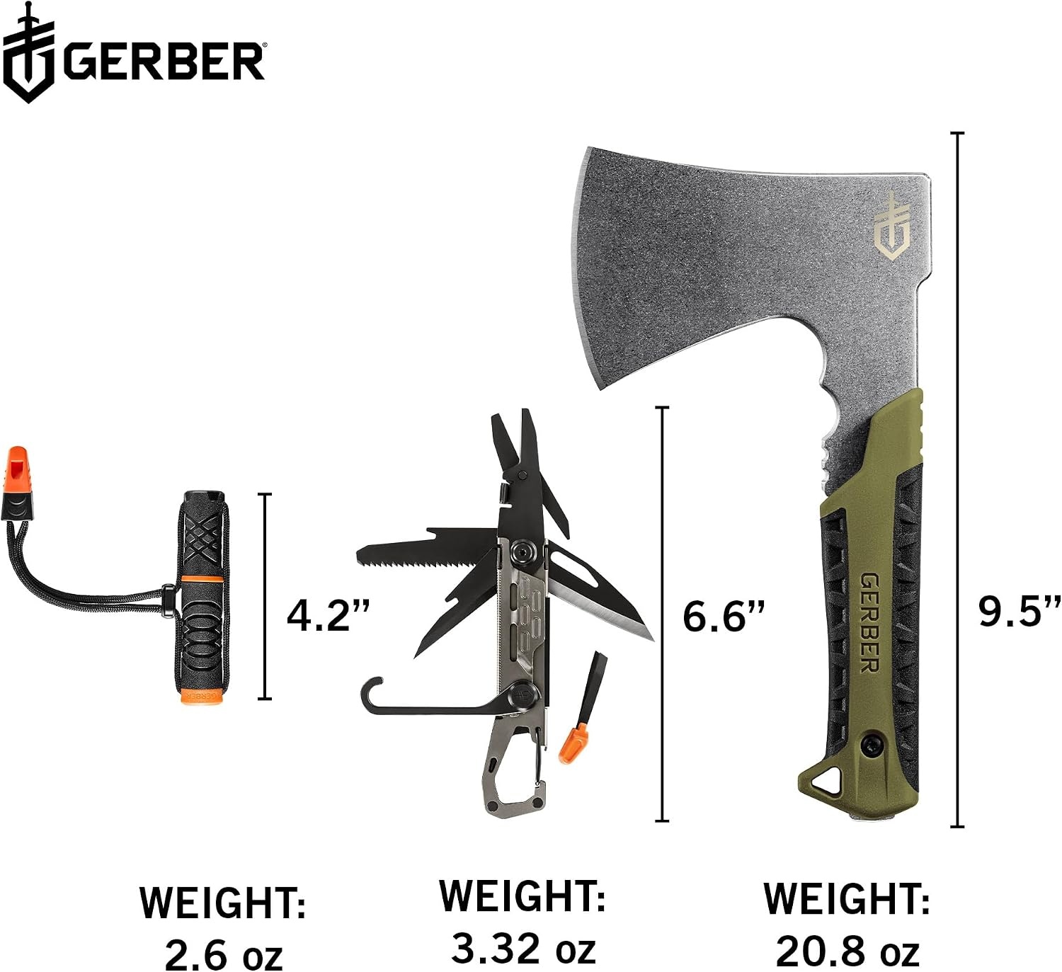 image:imageGerber Gear Camp Setup Kit Pack Hatchet Fire Starter amp Multi tool