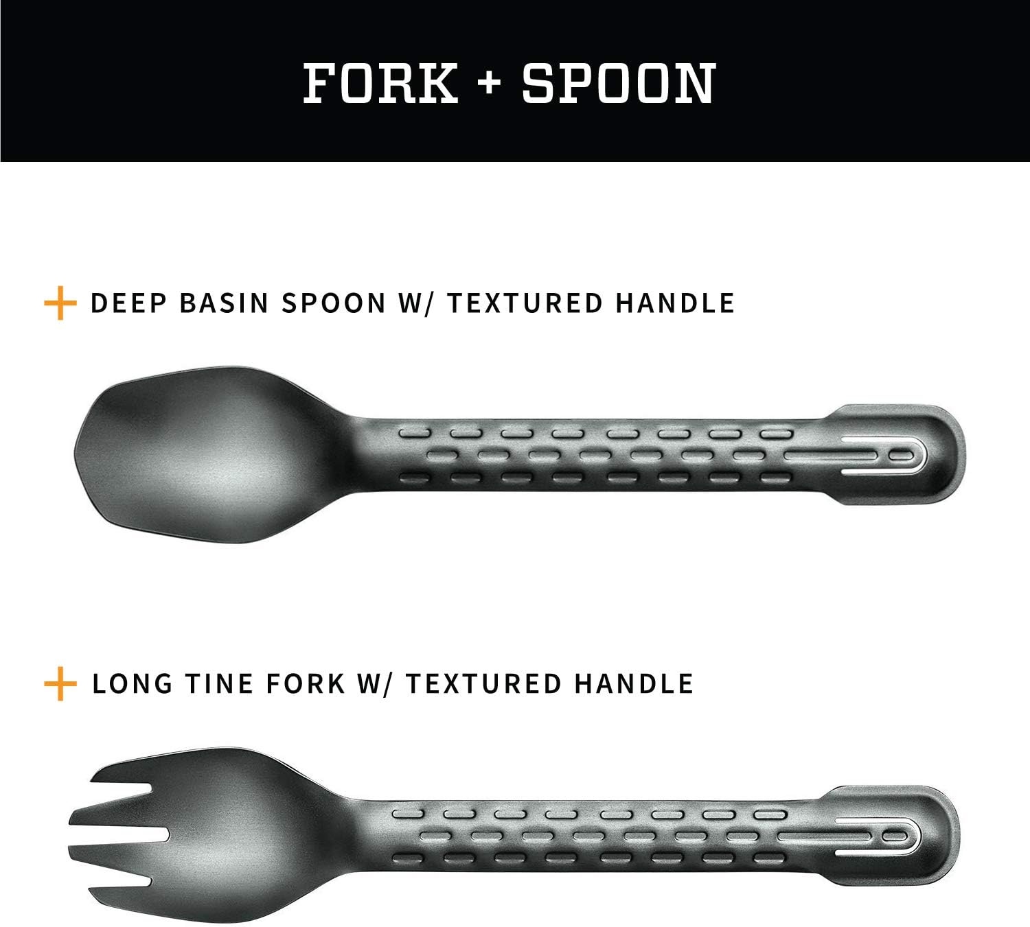 image:imageGerber Gear ComplEAT Camping Utensils Set for Outdoor Cooking Camping Cutlery with Fork Spoon Tongs Spatula and MultiFunctional Tool Onyx Black