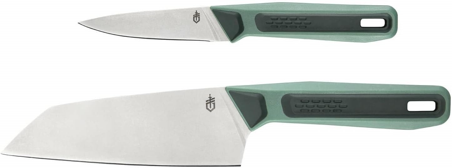 image:imageGerber Gear ComplEAT Cutting Board Set Chef amp Paring Knife BambooLarge
