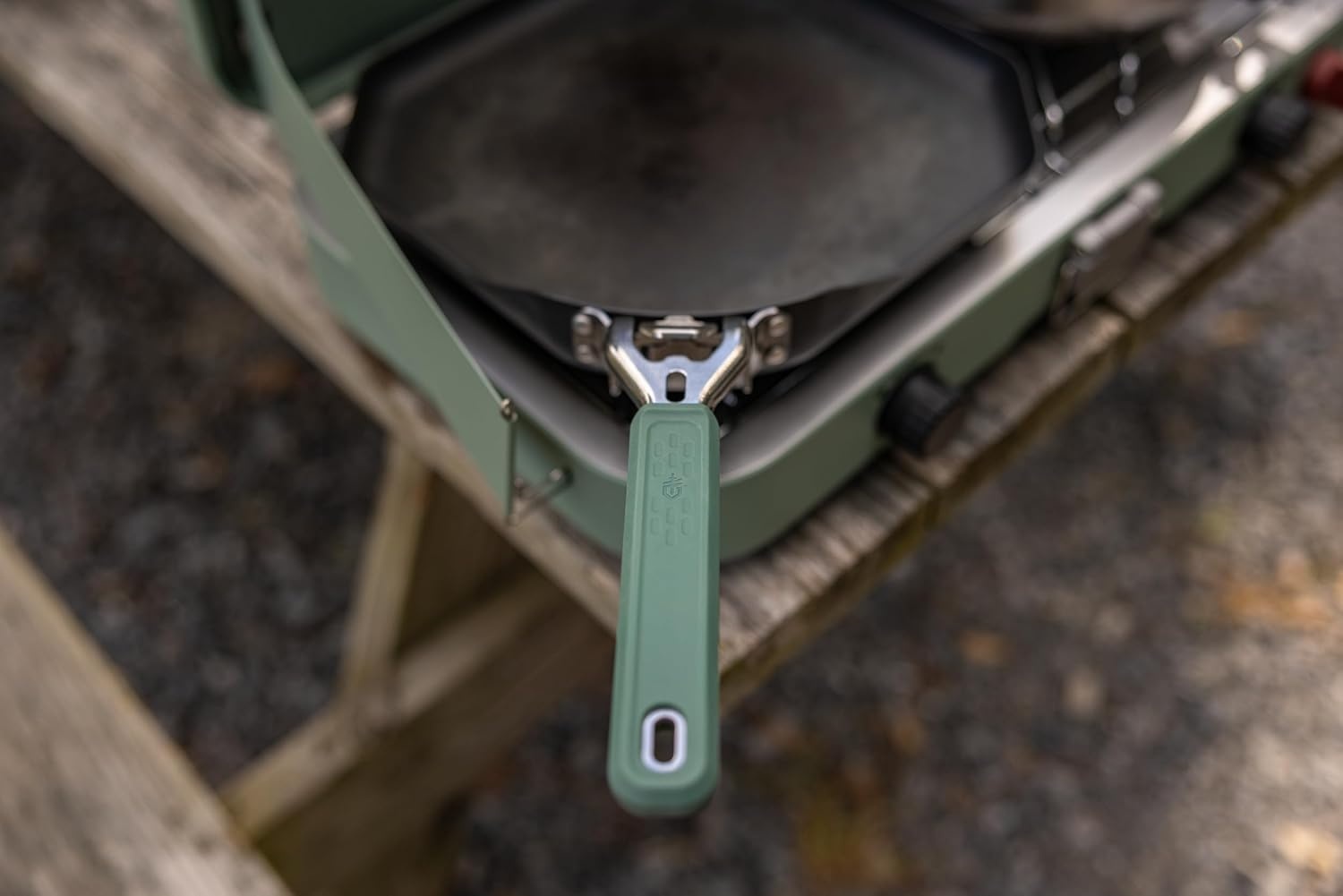 image:imageGerber Gear ComplEAT Griddle Portable Nonstick Outdoor Camping Griddle Premium Camping Cookware Features Detachable Handle