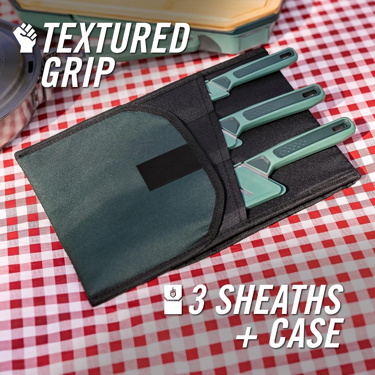 image:imageGerber Gear ComplEAT Knife Set 3Piece Camp Chef amp Paring Knives
