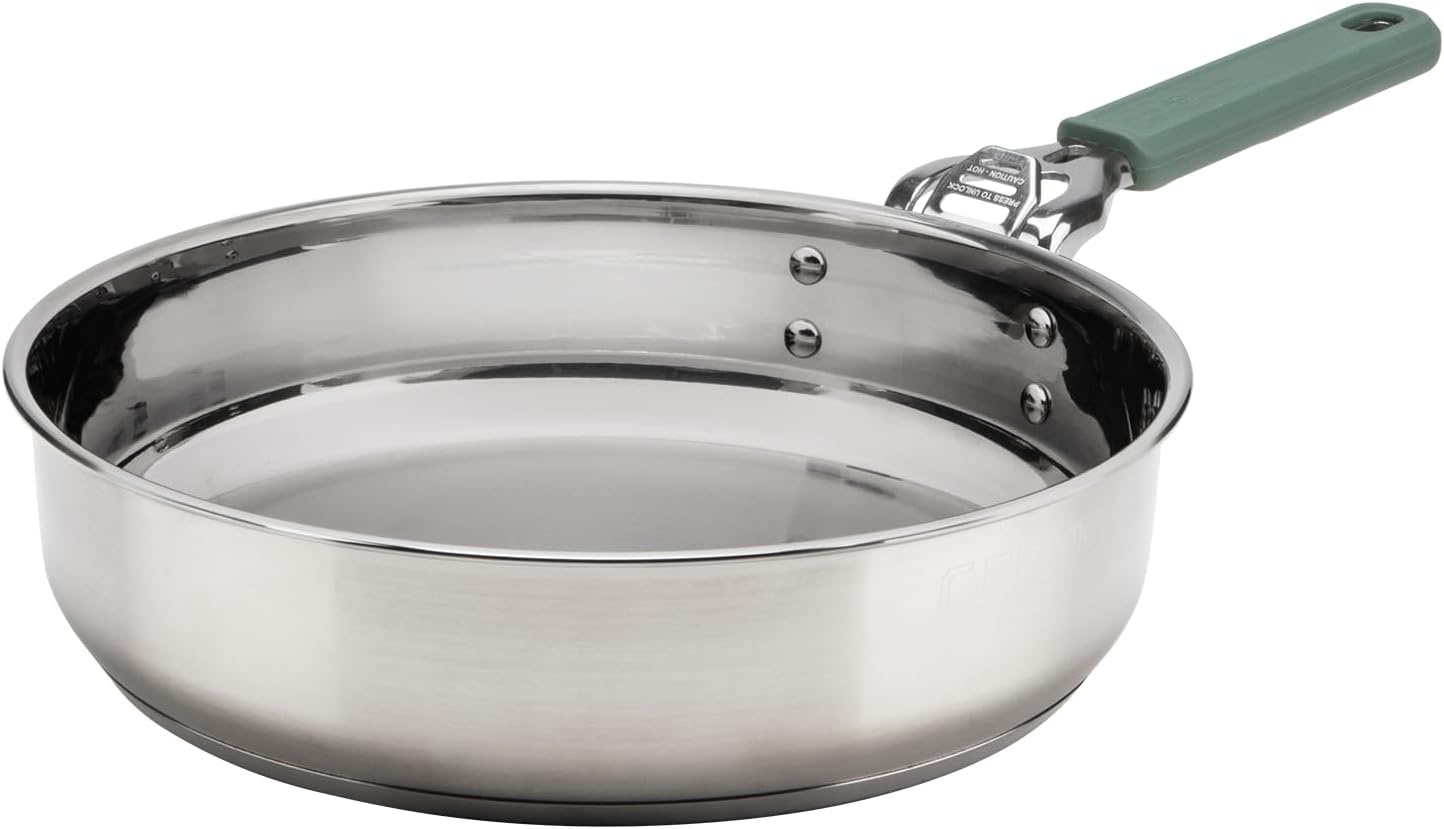 image:imageGerber Gear ComplEAT Saute Pan Stainless Camp Cookware Removable Handle