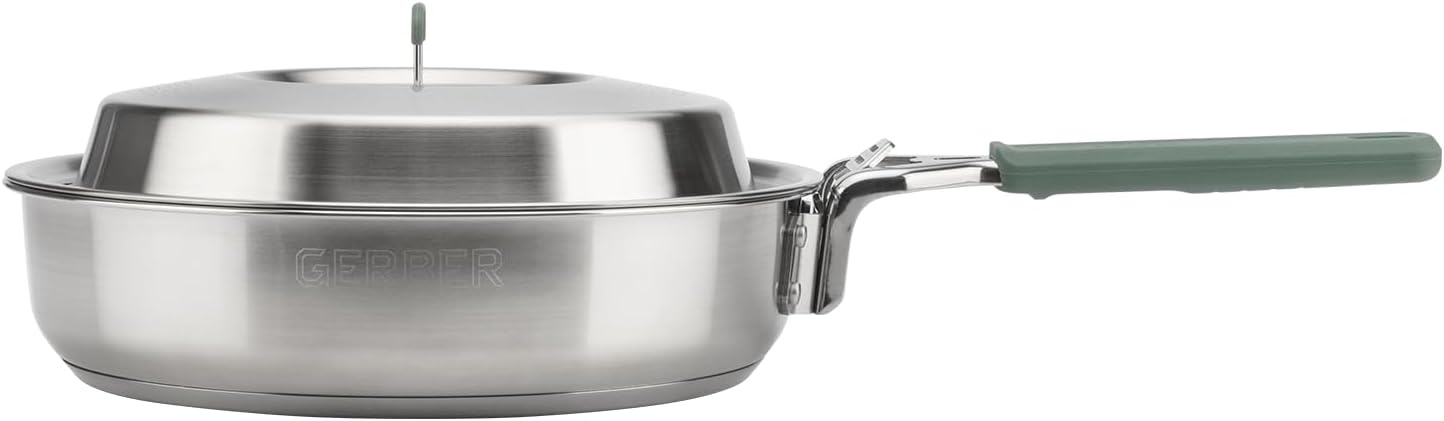image:imageGerber Gear ComplEAT Saute Pan Stainless Camp Cookware Removable Handle