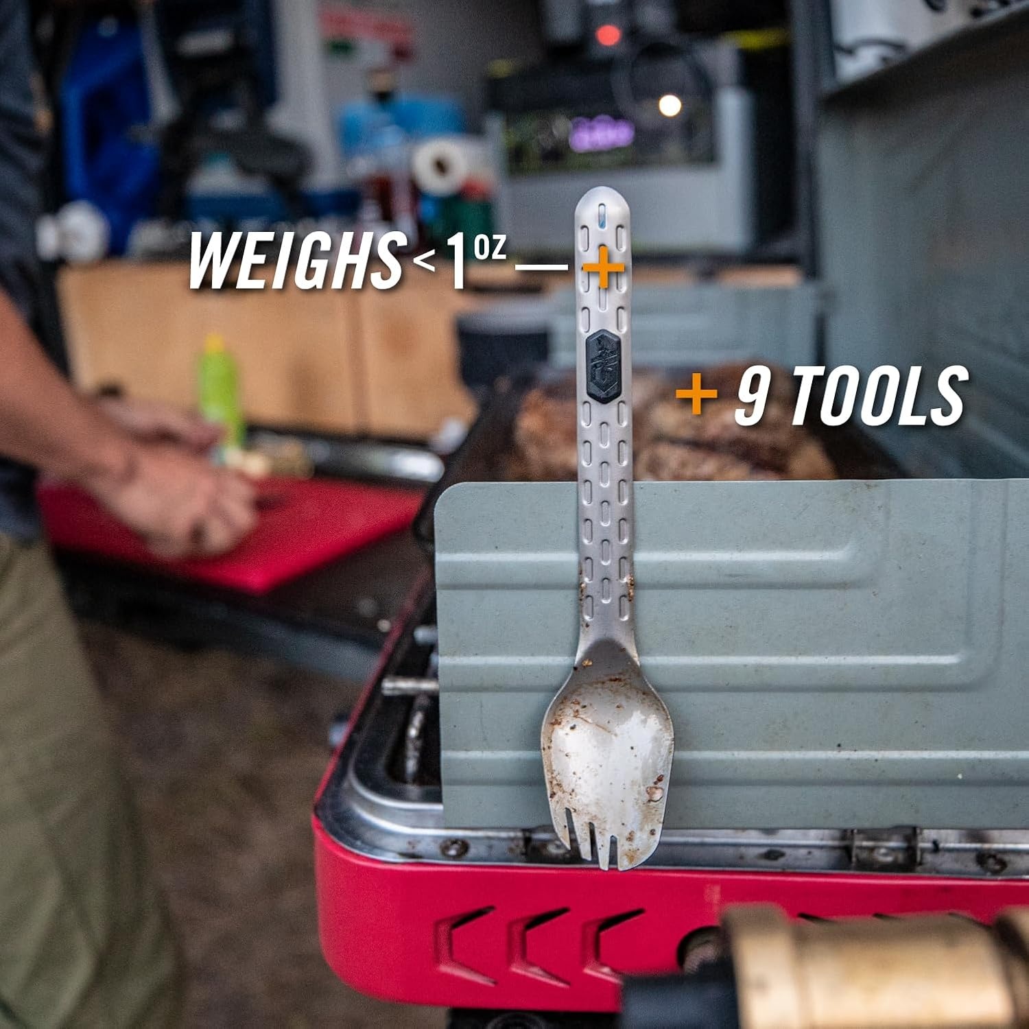 image:imageGerber Gear Devour MultiFork Camp Eating Tool and MultiTool EDC Gear and Equipment Titanium