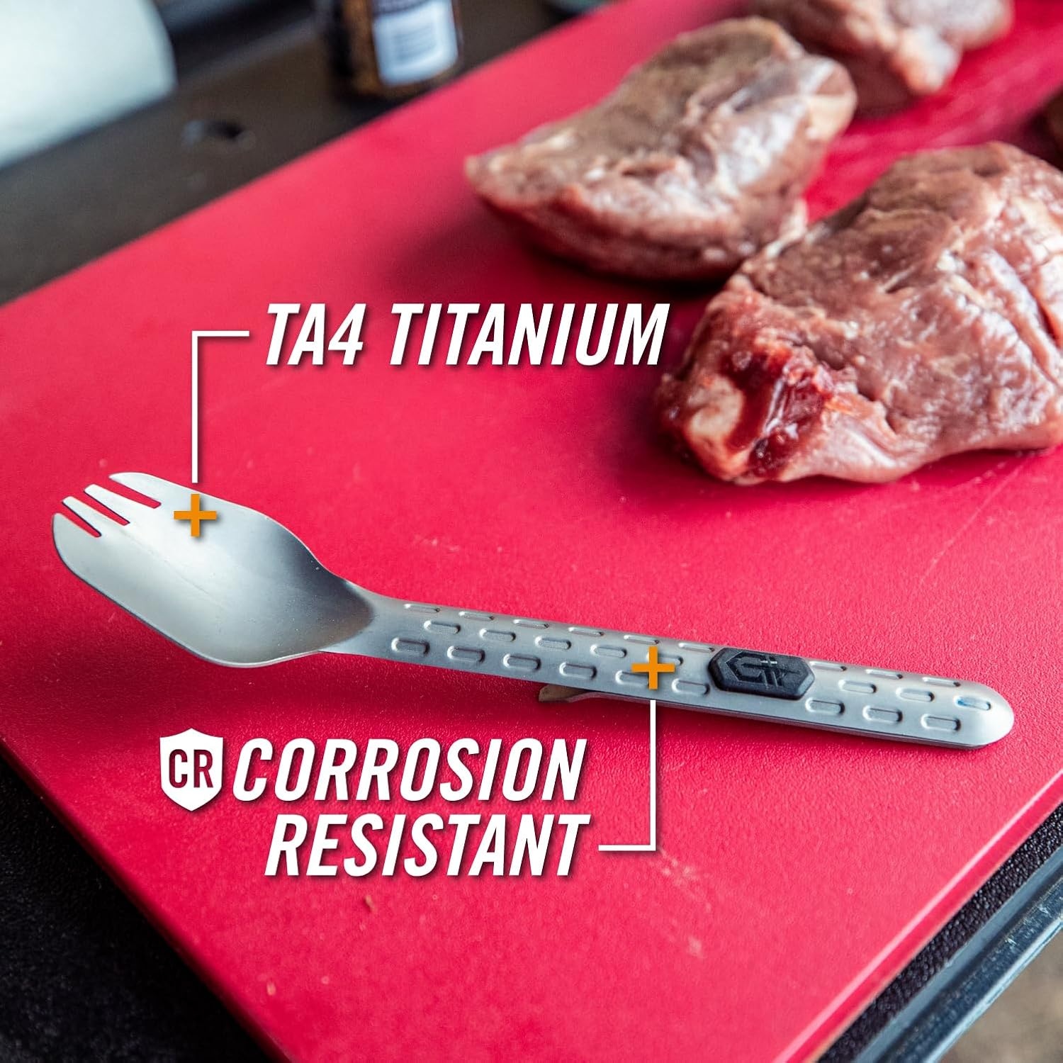 image:imageGerber Gear Devour MultiFork Camp Eating Tool and MultiTool EDC Gear and Equipment Titanium