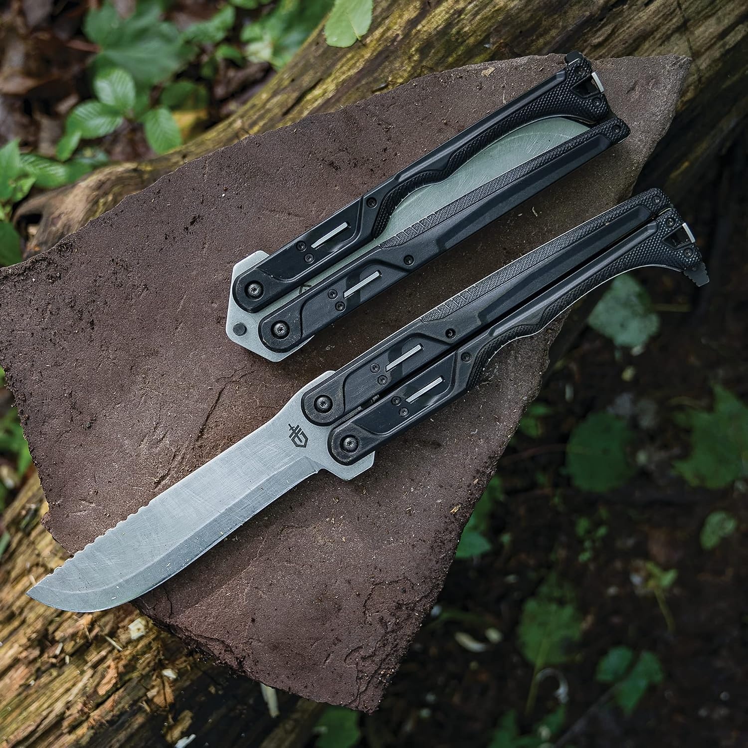 image:imageGerber Gear DoubleDown Folding Machete Brush Clearing GreenStoneBlack