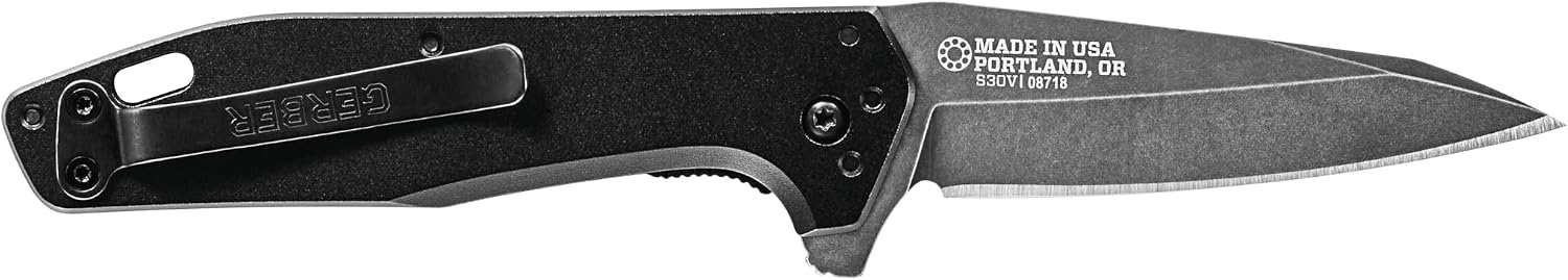 image:imageGerber Gear Fastball Wharncliffe EDC Folding Pocket Knife BlackBlack