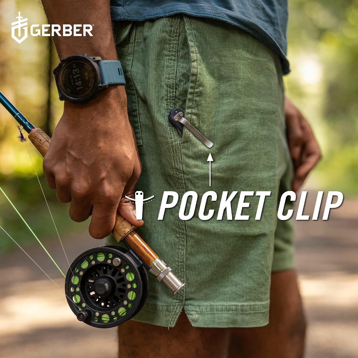 image:imageGerber Gear Fastball Wharncliffe EDC Folding Pocket Knife BlackMagnacut Blue