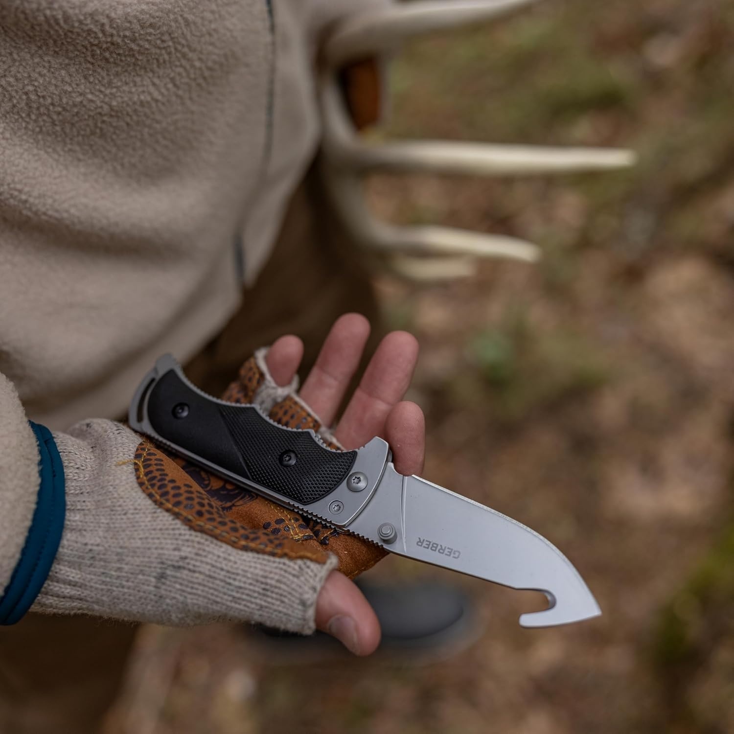 image:imageGerber Gear Freeman Guide Folding Knife Fine Edge Gut Hook