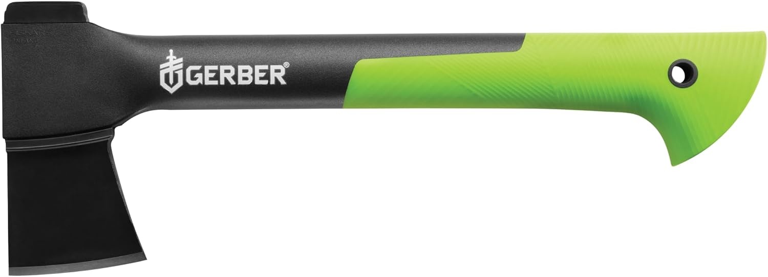 image:imageGerber Gear Freescape Hatchet 14 Camping Hatchet with Included Sheath Green