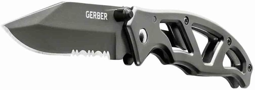 image:imageGerber Gear Paraframe II EDC Folding Pocket Knife 35 Tanto Point Serrated Edge with Safety Frame Lock Black05