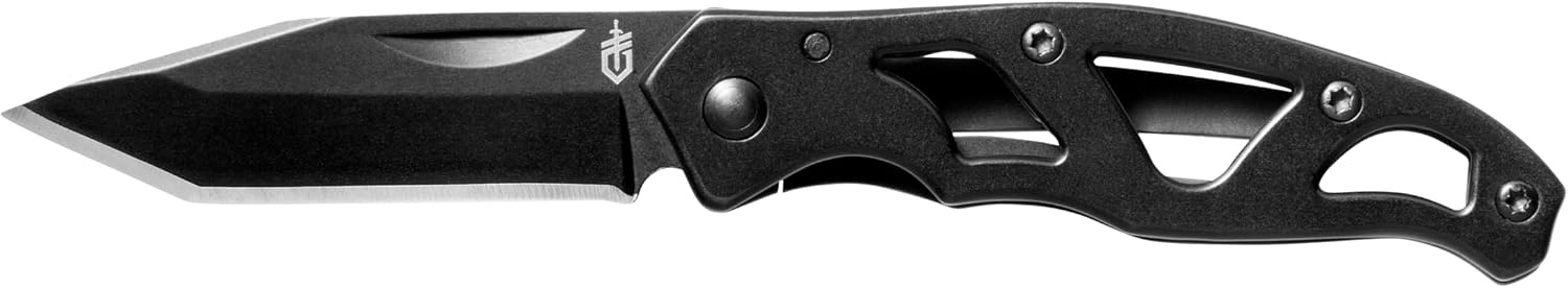 image:imageGerber Gear Paraframe II EDC Folding Pocket Knife 35 Tanto Point Serrated Edge with Safety Frame Lock Black21 Pack of 12
