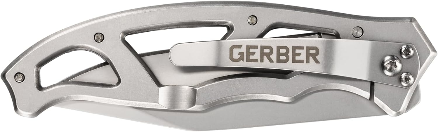 image:imageGerber Gear Paraframe II EDC Folding Pocket Knife 35 Tanto Point Serrated Edge with Safety Frame Lock Black3