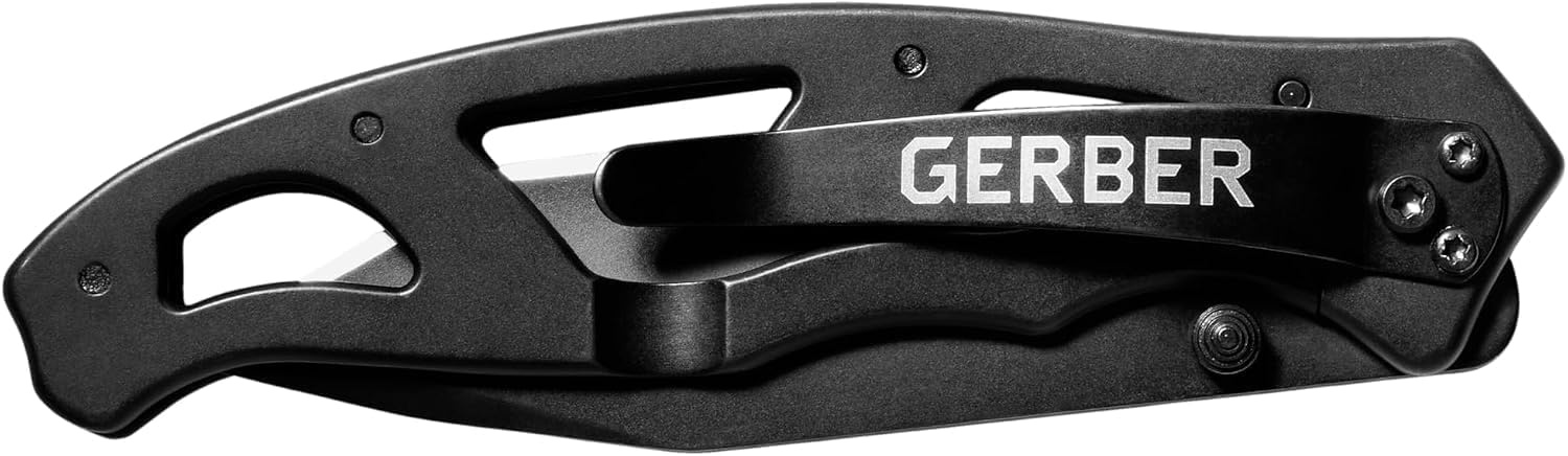 image:imageGerber Gear Paraframe II EDC Folding Pocket Knife 35 Tanto Point Serrated Edge with Safety Frame Lock Black35