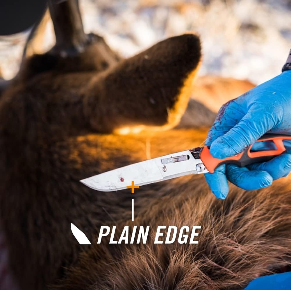 image:imageGerber Gear Randy Newberg DTS Fixed Blade Hunting Knife SerratedOrange