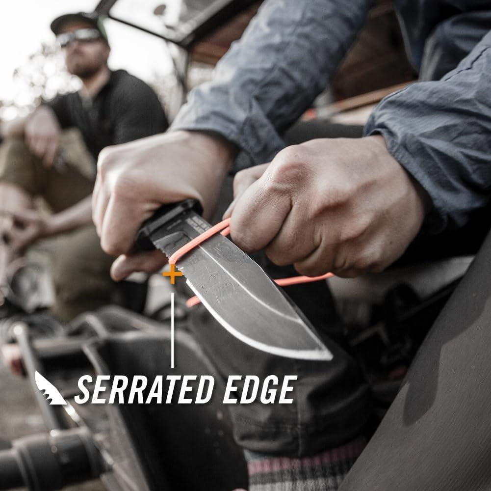 image:imageGerber Gear Strongarm Fixed Blade Tactical Knife for Survival Gear Coyote Brown Plain EdgeBlack