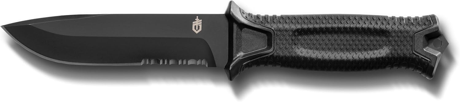 image:imageGerber Gear Strongarm Fixed Blade Tactical Knife for Survival Gear Coyote Brown Plain EdgeBlack