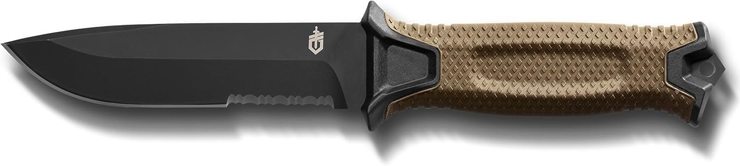 image:imageGerber Gear Strongarm Fixed Blade Tactical Knife for Survival Gear Coyote Brown Plain EdgeCoyote Brown