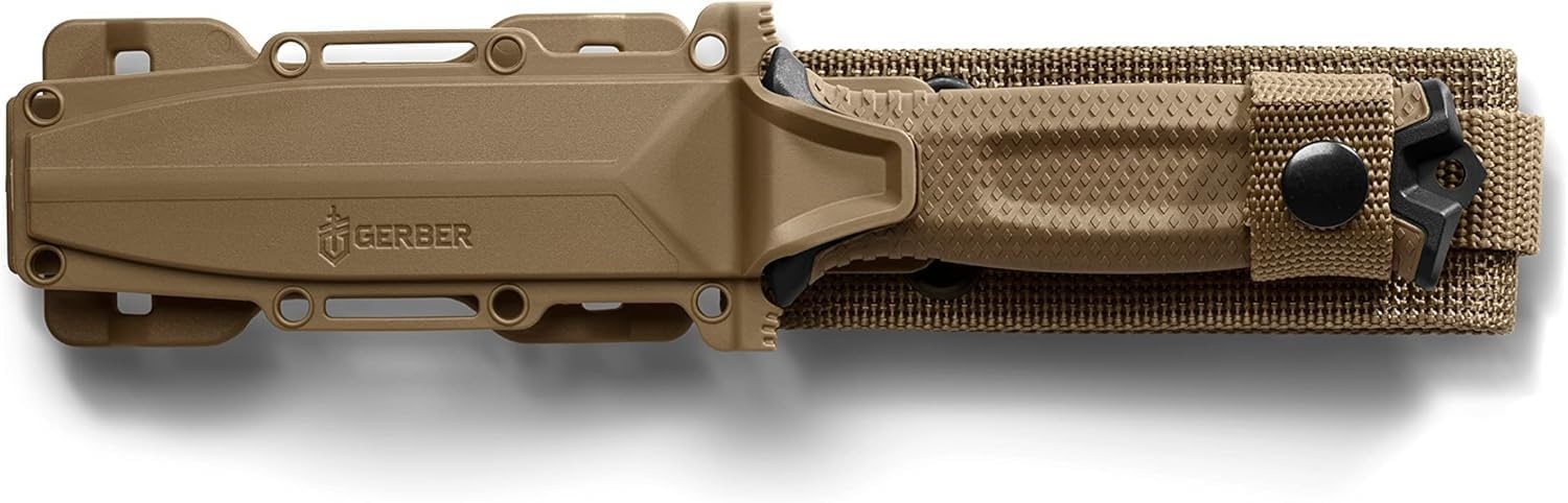 image:imageGerber Gear Strongarm Fixed Blade Tactical Knife for Survival Gear Coyote Brown Plain EdgeCoyote Brown