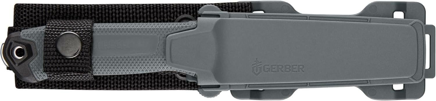 image:imageGerber Gear Strongarm Fixed Blade Tactical Knife for Survival Gear Coyote Brown Plain EdgeGrey