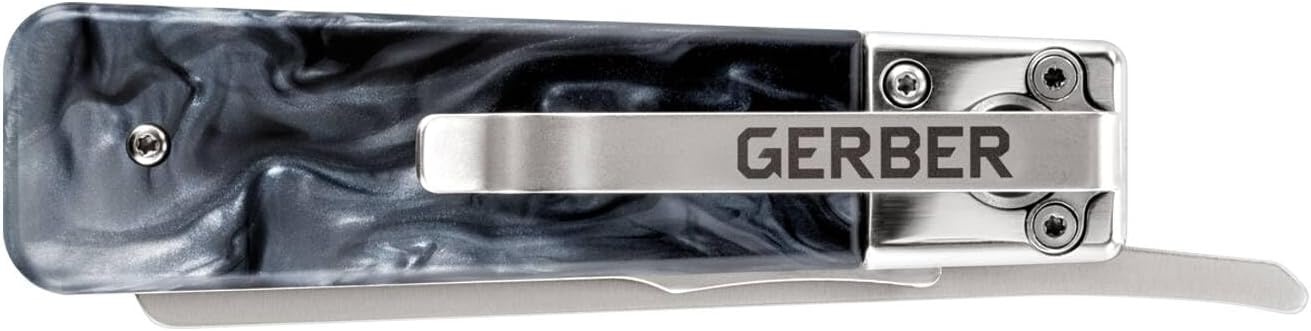 image:imageGerber Jukebox EDC Folding Pocket Knife Flipper Blade Tortoise Shell
