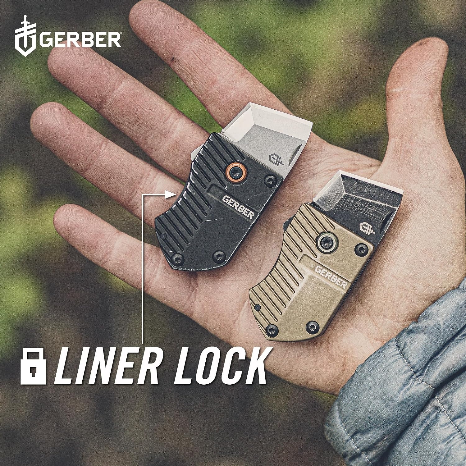 image:imageGerber Key Note EDC Keychain Mini Pocket Knife 1 Plain Edge Blade BlackBlack