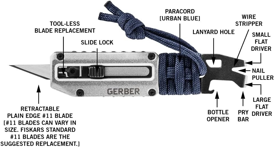 image:imageGerber Prybrid X EDC Pocket Knife Multitool with Bottle Opener GreenMultiTool ParacordBlue