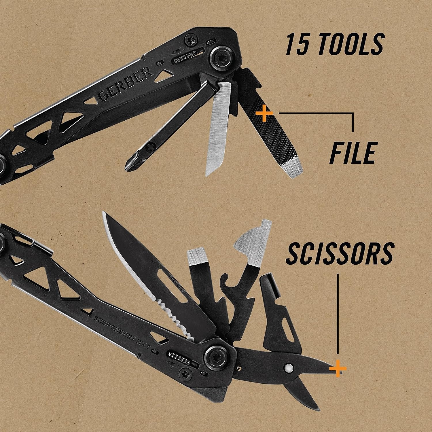 image:imageGerber Suspension NXT 15in1 Multitool Pliers EDC Knife Stainless SteelBlack