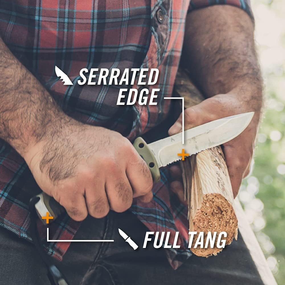 image:imageGerber Ultimate Fixed Blade Knife wSheath Knife Sharpener Ferro Rod48