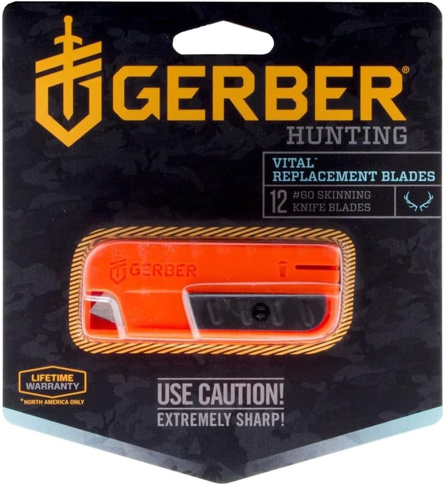 image:imageGerber Vital Folding Hunting Knife with Replacement Blades 12Pack 28 in