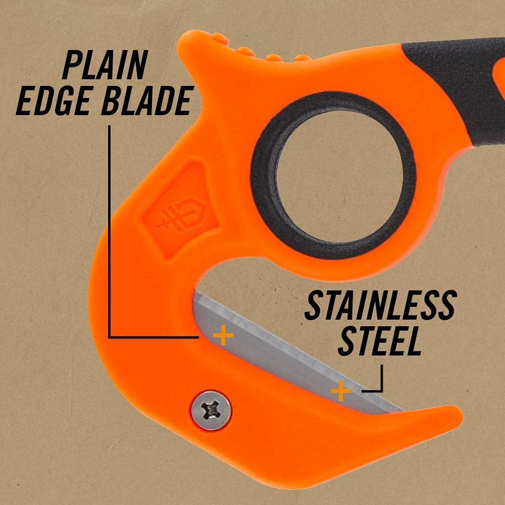 image:imageGerber Vital Zip Utility Knife w Sheath Plain Edge Blade Stainless Steel06