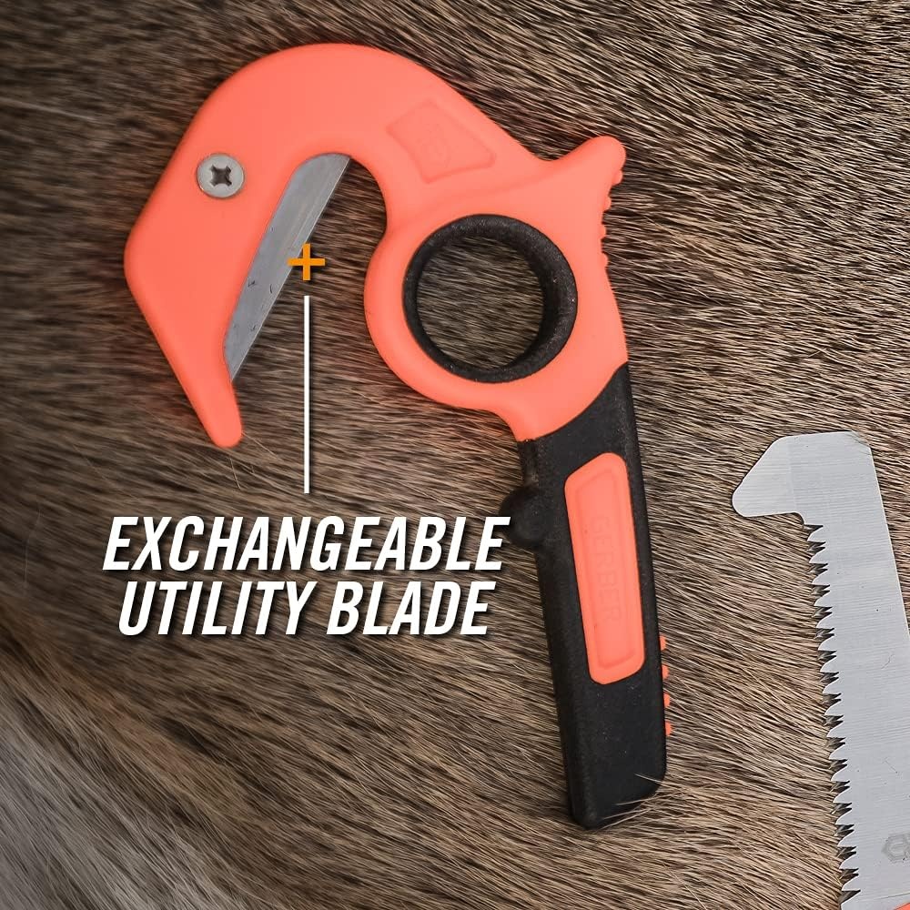image:imageGerber Vital Zip Utility Knife w Sheath Plain Edge Blade Stainless Steel06