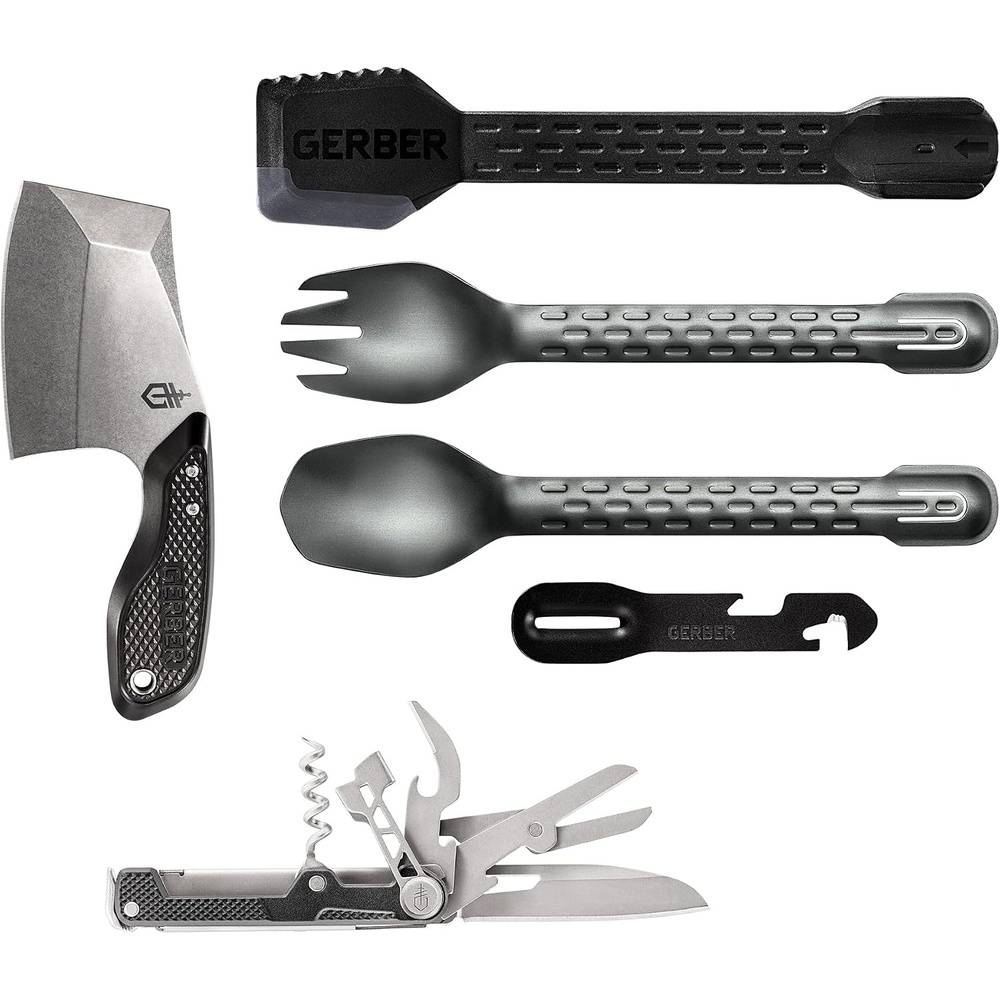 image:imageGerber Gear Around Camp Kit 3Piece Camp Kitchen Set Cleaver amp TongCamp Collection 1