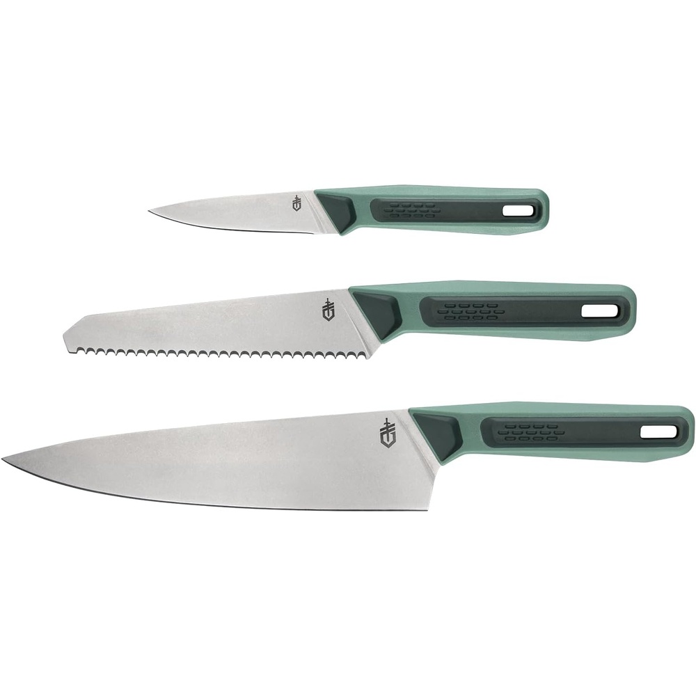 image:imageGerber Gear ComplEAT Knife Set 3Piece Camp Chef amp Paring Knives