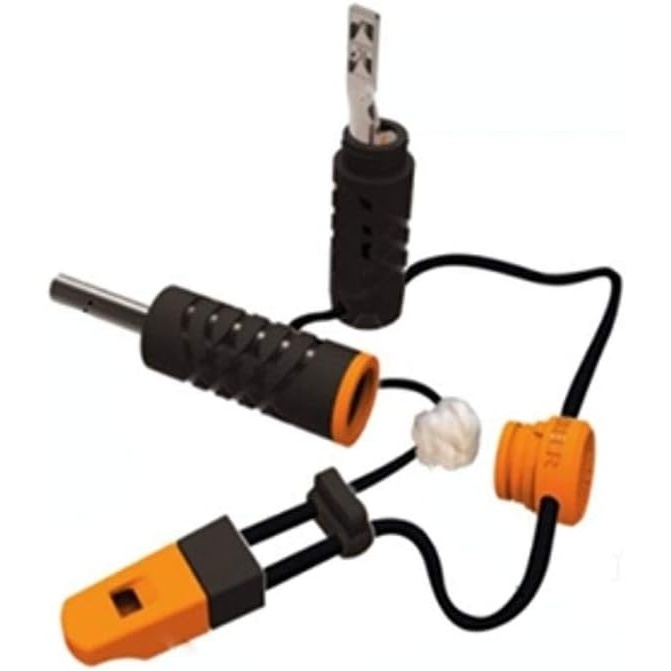 image:imageGerber Gear Fire Starter Ferro Rod Survival Tool with an Emergency Whistle and Metal Striker