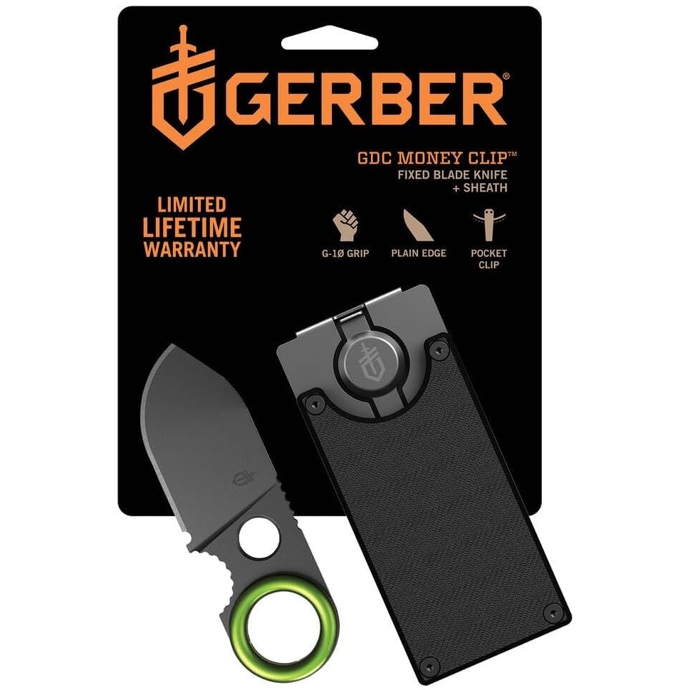 image:imageGerber Gear Money Clip with Pocket Knife Stainless Steel Folding Blade for Camping amp Hiking amp EDC Fathers Day Dad Gifts Gifts for Men