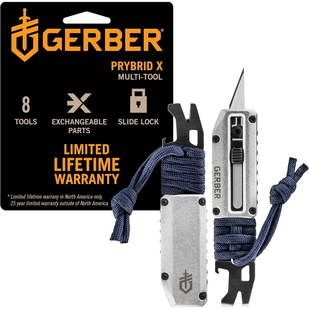 image:imageGerber Prybrid X EDC Pocket Knife Multitool with Bottle Opener GreenMultiTool ParacordBlue