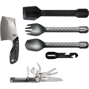 Gerber Gear Around Camp Kit – 3-Piece Camp Kitchen Set, Cleaver & Tong(Camp Collection 1)