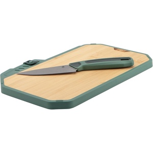 Gerber Gear ComplEAT Cutting Board Set – Chef & Paring Knife, Bamboo(Mini)