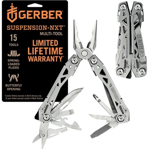 Gerber Suspension NXT 15-in-1 Multitool Pliers, EDC Knife, Stainless Steel(Stainless Steel)