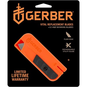 Gerber Vital Folding Hunting Knife with Replacement Blades, 12-Pack, 2.8 in